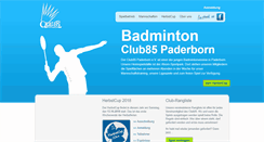 Desktop Screenshot of club85.de